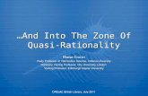 LIS DREaM 1 Keynote: “… And into the zone of quasi-rationality”
