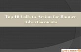 Top 10 call to action for banner advertisements