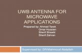 Ultra Wide Band Antenna for High Speed Microwave Applications