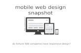 mobile web design snapshot