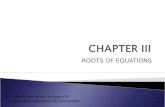 Chapter 3: Roots of Equations