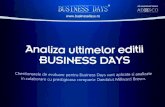 Analiza comparativa a ultimelor 5 editii business days