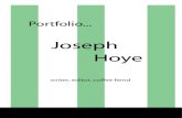 Writing Portfolio - Joseph Hoye