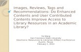 Images reviews tags and recommendations - Ya Wang