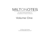 MiltOnNotes Volume One