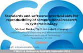 Standards and software: practical aids for reproducibility of computational research in systems biology