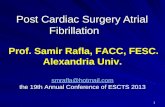 Samir rafla   post cardiac surgery atrial fibrillation