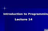CS201- Introduction to Programming- Lecture 14