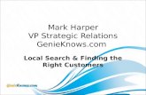 Local Search and Finding the Right Customers