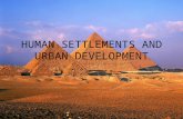 Human settlements and urban development lesson