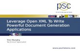 Chicago Code Camp Leverage OOXML for Powerful Document Generation