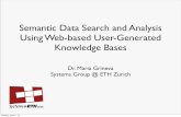 Semantic Data Search and Analysis Using Web-based User-Generated Knowledge Bases
