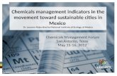 Chemicals management indicators in the movement toward sustainable cities in Mexico