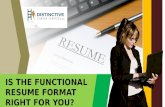 When to Use or Not Use a Functional Resume Format?
