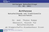Kettwiger Naturheiltag: Vortrag Naturheilkunde bei  Arthrose