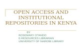 Open access and institutional repositories in research and academic institutions