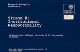Paul Jeffreys - Research Integrity: Institutional Responsibility