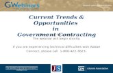 GWU - Current Trends & Opportunities in Government Contracting