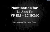 [Best Leadership Award] Le Anh Tai
