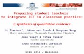 preparing student teachers to integrate ICT in classroom practice: a synthesis of qualitative evidence