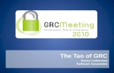 The Tao of GRC