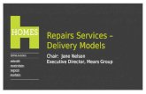 Homes 2012   repairs delivery models -  10 15 - 11am 15 nov 2012