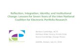 Reflection, Integration, Identity, and Institutional Change