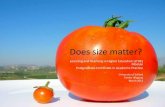 Size matter? LTHE week 6 about teaching