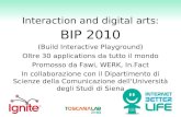 Simona Marche - Interazione ed arti digitali BIP 2010