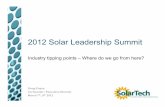 2012 U.S. solar market soft-cost reduction roadmap