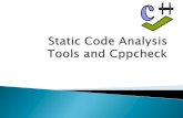 Static Code Analysis and Cppcheck
