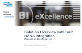 BI eXcellence SAP HANA integration presented at SAP