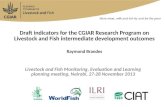 Draft indicators for the CGIAR Research Program on Livestock and Fish intermediate development outcomes