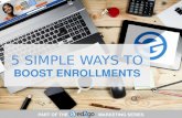 5 Simple Ways to Boost Enrollments