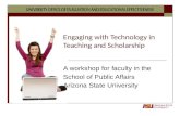 Technology Use in Teaching and Scholarship