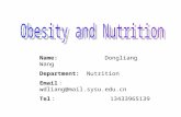 Obesity and nutrition