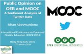 Public Opinion on OER and MOOC - A Sentiment Analysis of Twitter Data