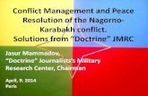 Conflict Management and Peace Resolution of the Nagorno-Karabakh Conflict