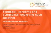 Feedback, concerns and complaints: designing good together