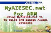 Using MyAIESEC.net for ARM_Database management