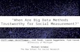 AAPOR - comparing found data from social media and made data from surveys