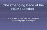 The changing face of the Hrm function presentation