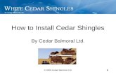 How To Install Cedar Shingles