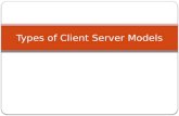 Client Server models in JAVA