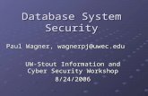 Database Systems Security - Computer Science Department of the ...