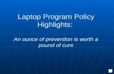 Narrated Laptop Program Policy Highlights