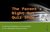 Training for Parent's Night Out (PNO) Volunteers