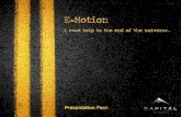 E=motion   presentation pack - 1st july 2014