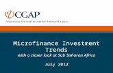 Investment flows and ssa presentation