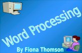 Slideshow On Word Processing